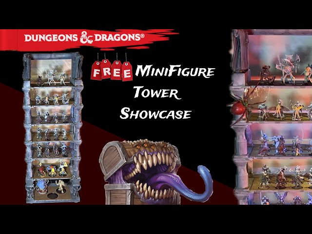 I Built a DND Mini-Figure Storage Tower. Free STL Files.
