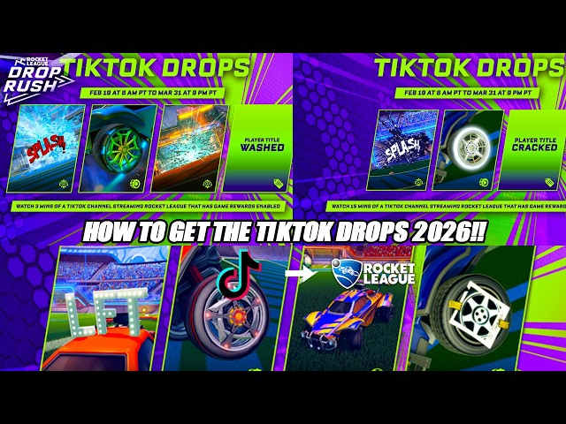 How To Get The *NEW* FREE Drop Rush 2026 TikTok Drops!! - Rocket League Tutorial!