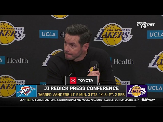 JJ Redick POSTGAME INTERVIEWS | Los Angeles Lakers loss to Oklahoma City Thunder 123-87