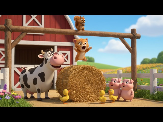 🎵 Silly Cow Brushing Adventure | kids nursery rhymes | Baby Song, Funny Farm Cartoon 🐄🪥