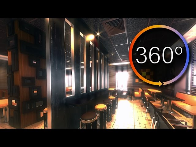 Restaurant Interior CGI 3D Virtual Reality 360º 4K