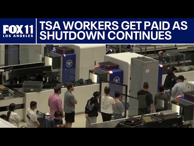 TSA agents to get paid as shutdown continues