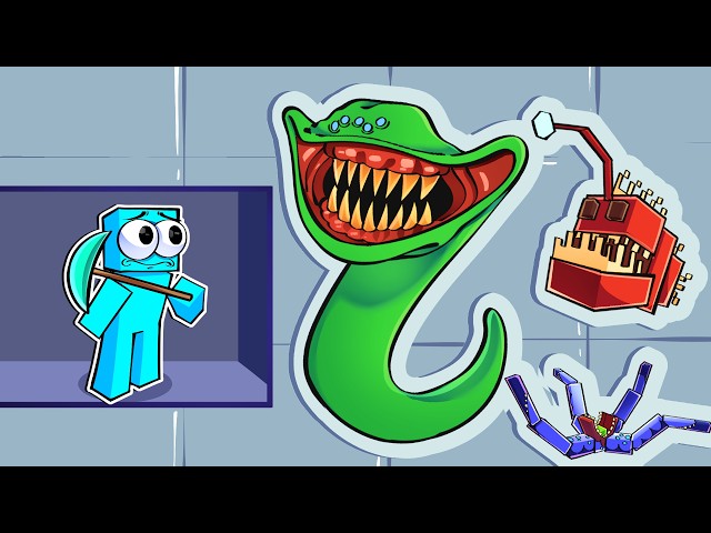 Mining sea monsters in Minecraft!