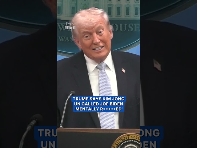 Trump claims Kim Jong Un insulted Joe Biden with derogatory name