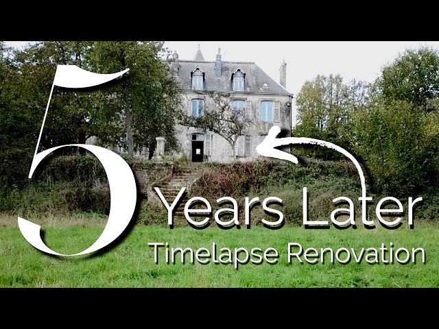 5 YEAR Abandoned CHATEAU Garden Renovation | Timelapse Before & After in 20 min
