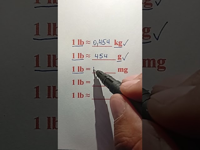 How to Convert 1 lb to Other Units of Weight #math #mathematica #mathematics #mathtrick #mathstricks