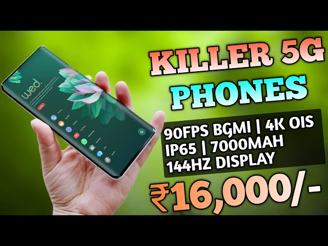 Best 5G Phones Under ₹16,000 In 2026 | 90Fps Bgmi🔥 | 144Hz Display | 7000mAh | Sony Camera | IP65 |