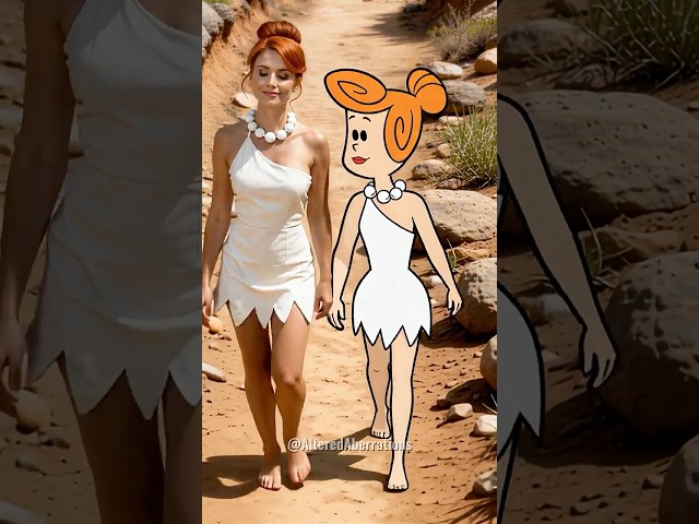 The Flintstones: Cartoon vs Real Life 🦴✨