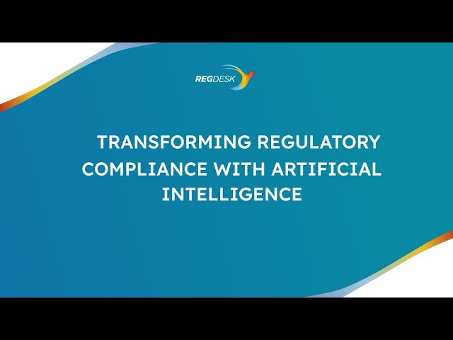 Transforming Regulatory Compliance with Artificial Intelligence hosted by RegDesk with RAPS