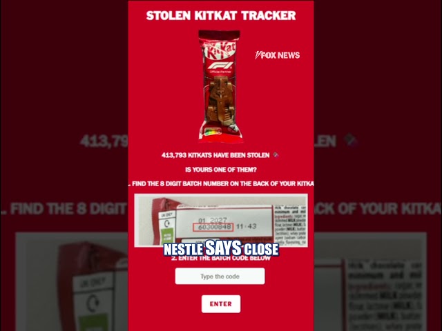 KitKat launches missing chocolate tracker after 12 TONS WERE STOLEN #foxnews #news #us #fox