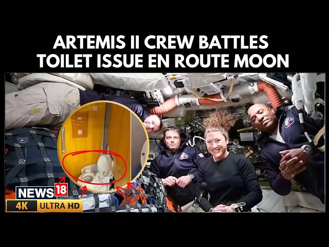 NASA Artemis II Faces Toilet Malfunction Mid-Mission, Backup Systems Activated | Moon Mission | 4K