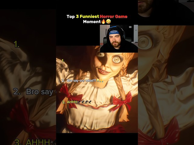 Top 3 Funniest Horror Game Moment (Bro is such a hard-headed one😤) #horrorgame #funnygame #scary