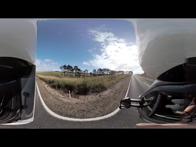 Landscape while driving on the left side