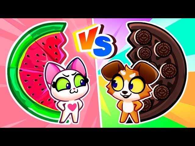 LIVE‼️ Black VS Pink | Kids Cooking Challenges | Purr-Purr Stories