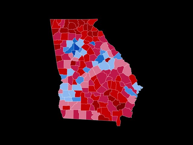 Georgia Polling Shift Analysis Harris v Trump