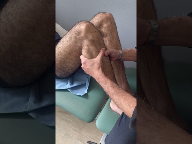 How to test for ACL tear or rupture? A positive anterior drawer test demonstrated.