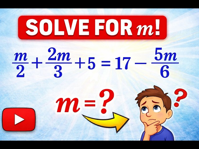 Basic Algebra - Solving a simple linear equation