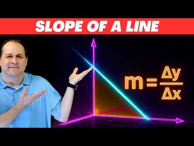 Slope of a Line Explained: Why it's CENTRAL to all Math