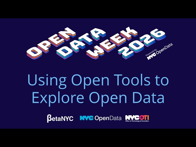 Using Open Tools to Explore Open Data