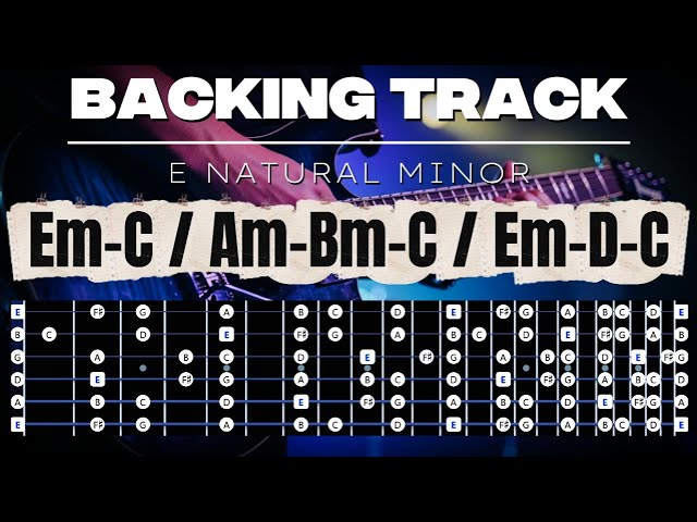 E Natural Minor Guitar Backing Track | Best Scale: E Aeolian