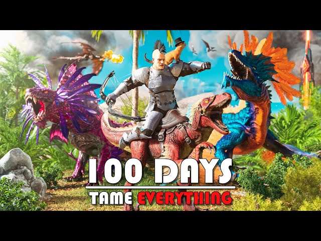 ARK 100 Days, But I Combined ALL 12 Maps…