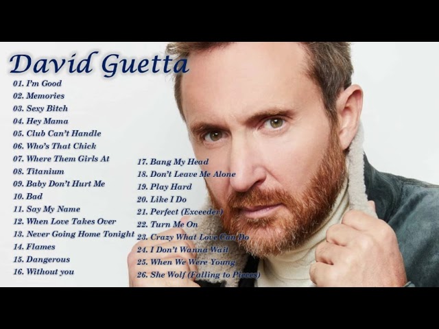 David Guetta Greatest Hits of All Time  🎼  Best Songs Of David Guetta 🌸