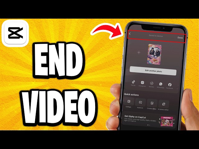 How To End Video On Capcut