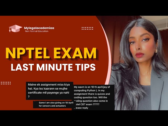 NPTEL Exam Last Minute Tips | MCQ or Coding? All Doubts Answered