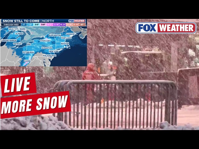 LIVE Coverage More Snow Sweeps Through Northeast As Next Winter Storm Threat Looms | FOX Weather