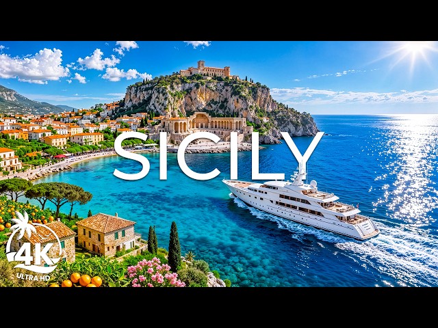 Sicily 4K UHD – A Timeless Escape of Volcanic Landscapes, Ancient Ruins & Mediterranean Shores