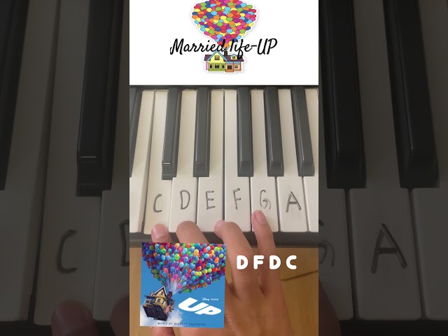 Married life - UP (Piano tutorial easy)