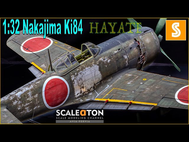 Hasegawa Nakajima Ki84 Type4 Hayate 1/32 Scale Model Aircraft Build