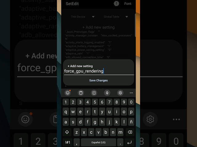 Enable Smooth GPU Rendering: Boost Android Performance #setedit  #android #boostperformance #fixlag