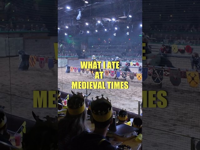 Here’s what I ate, My first time at Medieval Times! Food and jousting.