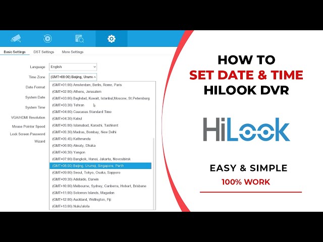 How To Set Date and Time on Hilook DVR Automatically
