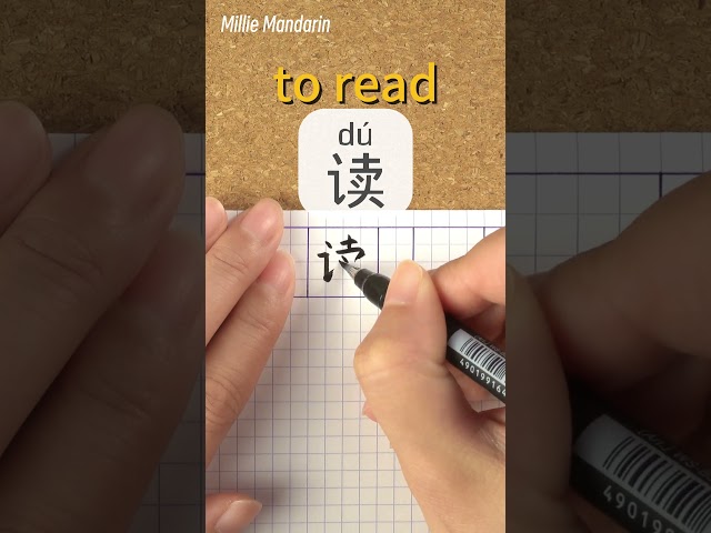 Du：TO READ⎮Write and Read Chinese Character⎮Calligraphy⎮Handwriting⎮Hanzi⎮Learn Chinese language
