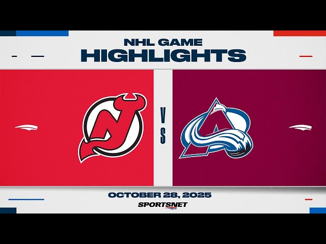 NHL Highlights | Devils vs. Avalanche - October 28, 2025