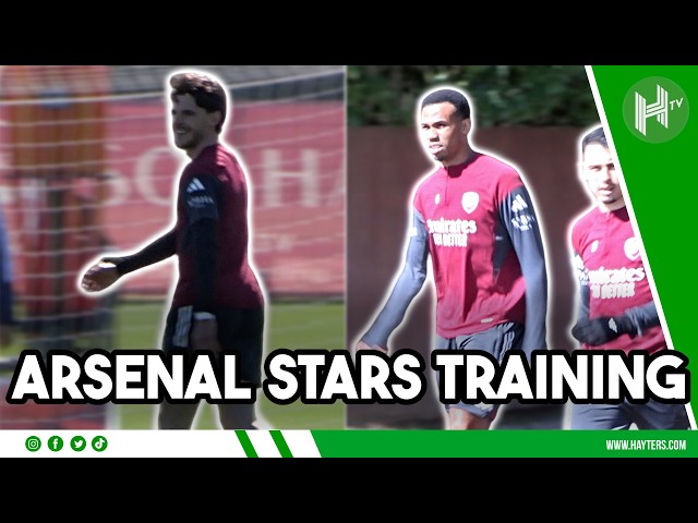 Gabriel & Rice FIT, Saka & Timber OUT I Arsenal UCL training