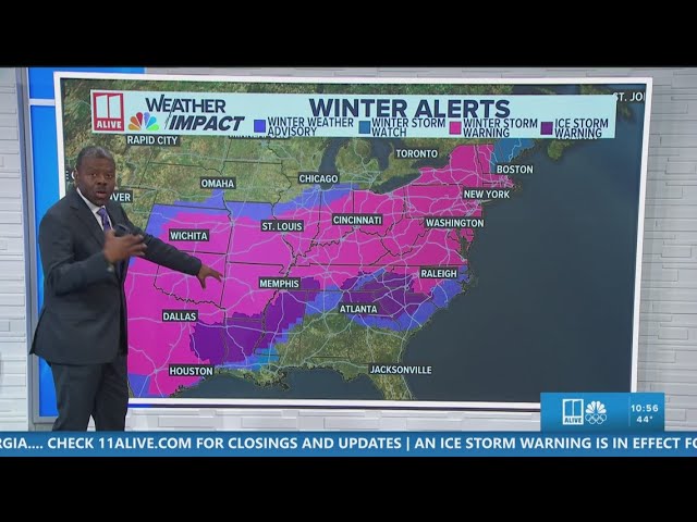 Winter storm update | Tracking winter weather entering north Georgia
