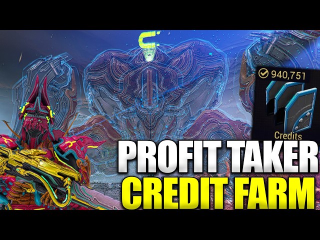 Fastest BOSS Credit Farm In Warframe! Profit Taker Guide!