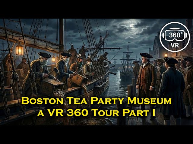 VR 360 | Boston Tea Party Museum: A Journey to 1773 (Part 1) | New England Tour