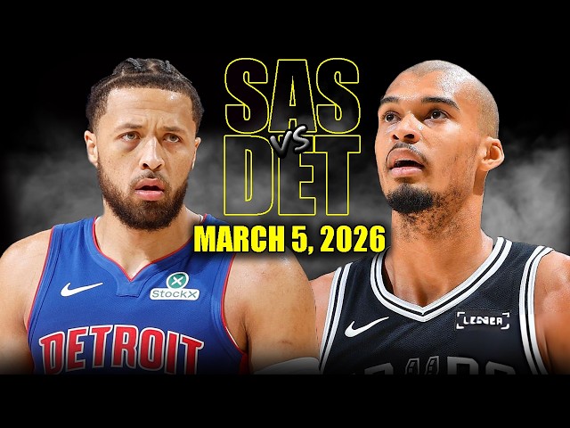 San Antonio Spurs vs Detroit Pistons Full Game Highlights – March 5, 2026 | NBA Season