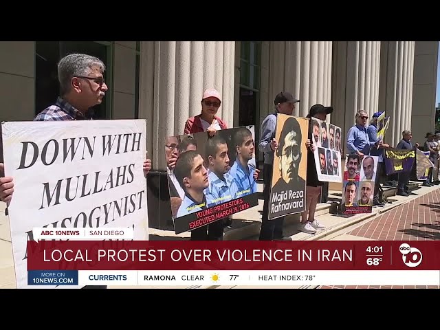 Local protest over violence in Iran