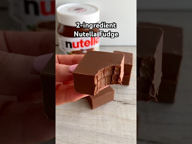 2-ingredient Nutella Fudge