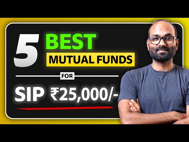 Best 5 Mutual fund Portfolio for SIP ₹25000 | Complete Mutual Fund Portfolio Creation Guide | YEG