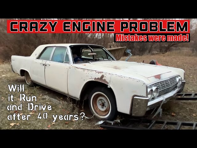 Abandoned Lincoln! Will it Run and Drive after 40 years?