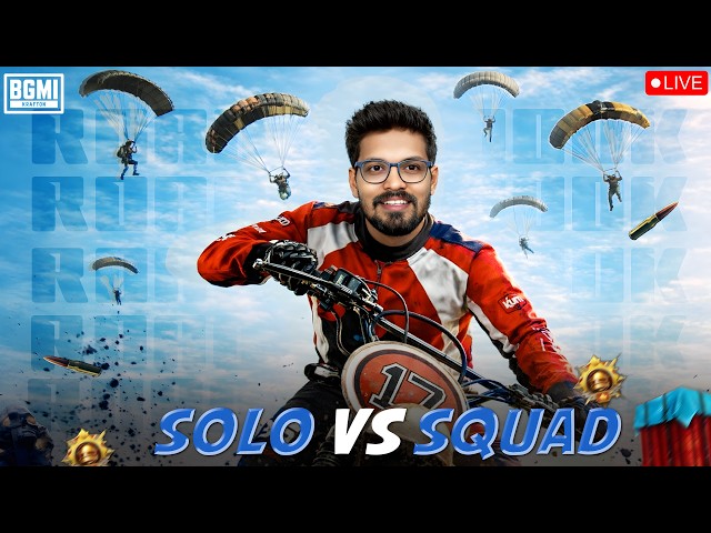 🔴Solo vs Squad Live Challenges in BGMI 4.3 Update | PUBG Mobile Live | Road to 100k🔥​