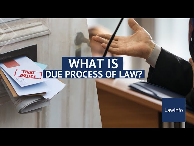 What Is Due Process of Law? | LawInfo