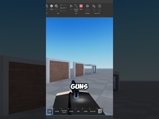 How to add realistic guns to your game in roblox studio tutorial #robloxstudiotutorial #robloxstudio