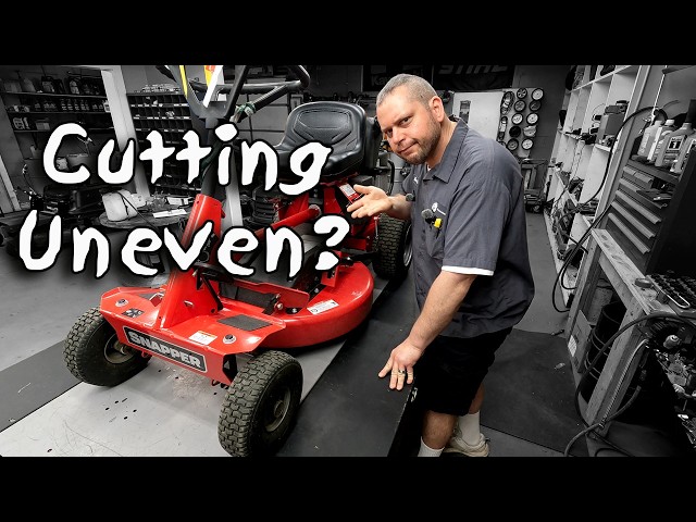 Snapper Rear Engine Riding Mower Cutting Uneven?  Full Diagnosis & Repair With Deck Leveling